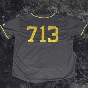 Houston Astros 713 Day Jersey - Blk&Gold